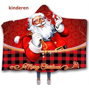 Bovista Hoodie Deken Met Mouwen - Onesie - Plaid - Fleece Blanket - Knuffeldeken - Dames - Heren - Kinderen - Kerstman - Kinderen