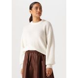 MSCH Copenhagen Mschgustel Hope Pullover Truien & vesten Dames - Sweater - Hoodie - Vest- Wit - Maat S/M