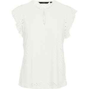 VERO MODA VMTASSA SS O-NECK TOP JRS GA Dames Top - Maat M