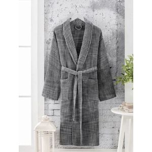 Wafel/Hotel Badjas Grijs L 100% katoen