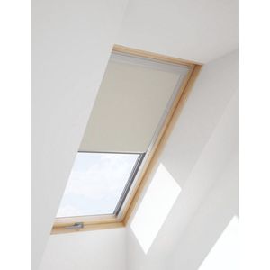 Contrio Dakraam Verduisterend Rolgordijn voor op VELUX S06, 606, 4, *Beige*