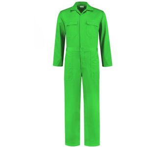 Top Rock Overall OVPK6535-007 drukknoop poly/katoen - Appelgroen - 52 - werken / verkleden / carnaval