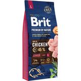 Brit Premium by Nature hondenvoer Junior L 15 kg - Hond