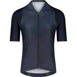 BIORACER Wielershirt Heren korte mouw - Model Icon Coldblack - extra UV-bescherming - Blauw - XXL - Ideaal voor de brandende zon te trotseren