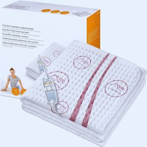 Comfortabele Elektrische Onderdeken UB 90 Met Twee Apart Instelbare Temperatuurzones