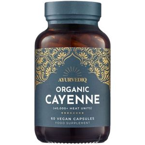 Ayurvediq - Cayenne Peper Capsules - Bio Organic - 60 stuks
