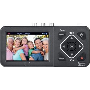 DD® Vhs Videorecorder - Videorecorder - Videobanden Digitaliseren - 16x8x3cm - Zwart