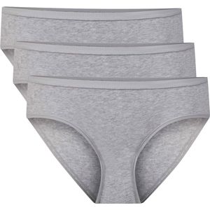 Comfortabel & Zijdezacht Bamboo Basics Hip Slips Mila (3-pack) - Light Grey Melange - S