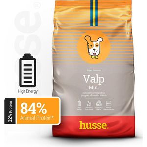 Husse Valp Mini - Puppyvoer Droogvoer, Puppy Voer, Hondenvoer Droog, Hondenbrokken Junior - 2 kg