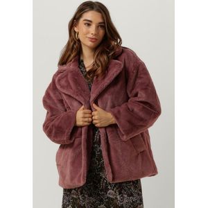 Notre-V Fur Coat Short Jassen Dames - Winterjas - Roze - Maat M