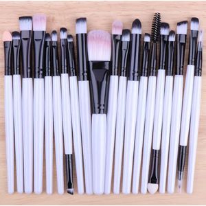 Go Go Gadget - Kwasten set - Make-up kwast - 20 delig - Zwart/ Wit