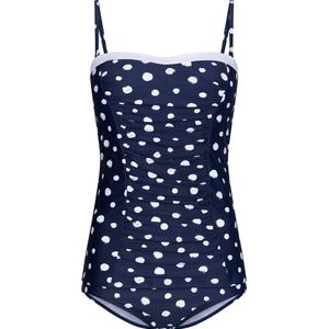 Dames Tankini Pastunette - White Dots - Blauw - Corrigerend - Maat 38