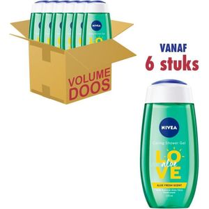 Nivea Douchegel Love Aloe - 6 x 250 ml
