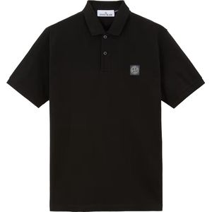 Stone Island Polo 'Zwart' (Regular Fit).