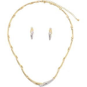 Behave – Sieradenset – Bicolor – Goudkleur Zilverkleur – Modern – Nikkelvrij