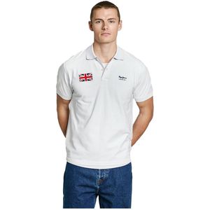 Pepe Jeans Union Korte Mouw Poloshirt Wit XL Man