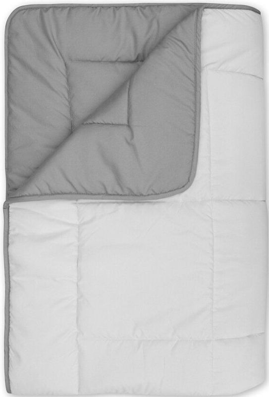 Walra Travel Textiles - Camper en caravan beddengoed - Dekbed 240 x 200 - Travel Bed-in-Bag - Lichtgrijs / Antraciet