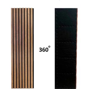 Baltische MDF-wandpanelen voor binnenmuurdecoratie - geluidsabsorberende panelen - 3D MDF-materiaal - eenheid van 0,42 m2 - afmetingen 120 x 35 x 15 cm - dikte 15 cm acoustic panels