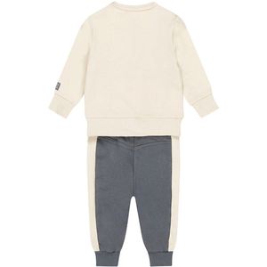 Dirkje-Jongens 2 pce babysuit-Pebble