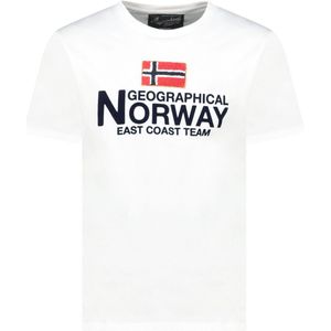 Geographical Norway - Heren Tee SS Jacky Shirt - Wit - Maat 3XL