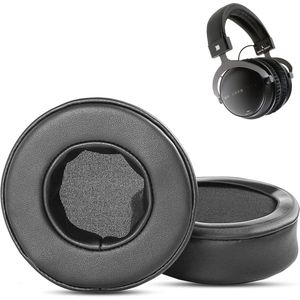 Vervangende Oorkussens voor Koptelefoons - Compatibel met DT1770, DT1990, PRO Series - Echt Leer en Geheugen Schuim