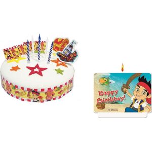 Disney Jake Neverland - Jake en de Nooitgedachtland piraten - Taart kaarsjes - Taartkaars set - Taart versiering - Taartdecoratie set - Kinderfeest - Verjaardag - Themafeest.