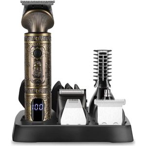 Hair Trimmer Set Professionele T-vormige Trimmer voor Mannen - Precisie Baard Trimmer Shaver - Neus en Body Hair Trimmer - 7 in 1 Neustrimmer