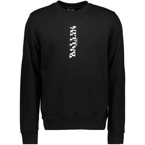 Ballin Trui Sweater Met Backprint 5223 Zwart Mannen Maat - S