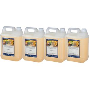 Claudius Douchegel Sweet Orange & Cedarwood 5 liter - set van 4 stuks - Showergel
