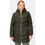 camel active - Gewatteerde Jas - Bosgroen - Met Afneembare Capuchon