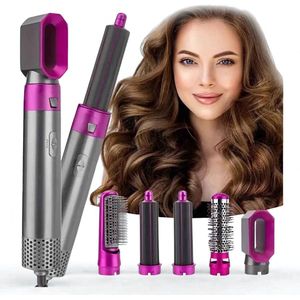 De Warenloods - Fohnborstel - 5-in-1 Multistyler - Hairwrap - Krultang - Stijltang - Voor Alle Haartypes