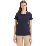 Icebreaker - Natural Blend Central Classic - Korte Mouw T-shirt - Midnight Navy