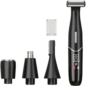 Efficiënte gezichts-epilator, wasbare epilator, ontharingsapparaat, ontharingstool, elektrische gezichts-epilator, zwart