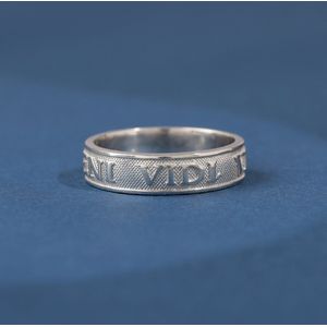 Veni Vidi Vici stapelbare zilveren ring 925 Zilver