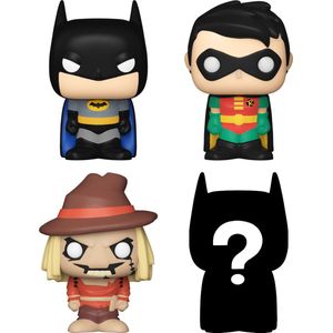 Funko Bitty Pop: DC Comics 4-Pack Serie 1 - Batman 152 - Robin 153 - Scarcrow 195 + Mystery