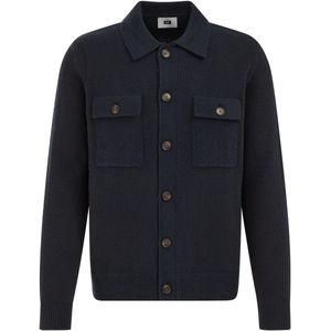 WE Fashion Heren slim fit vest van wolmix