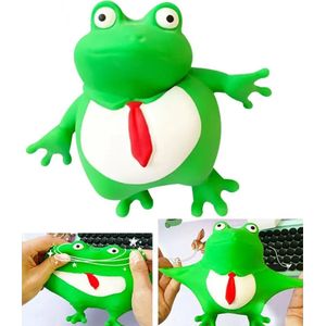 JRpassion - Stress - Kikker - Toy - Knijp - Stressbal - Speelgoed - TikTok - Antistress - Kneed - Frog - Gooien - Slaan - Grappig - Groen - 3+ - Squishy - Squeeze - Kantoor - Uitrekken - Decoratie -