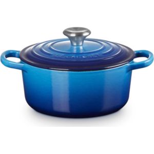 Le Creuset Braadpan Signature - Azure - Ø 24 cm / 4,2L - Geëmailleerd Gietijzer - Duurzaam, Perfect voor Stoofschotels en Braadgerechten