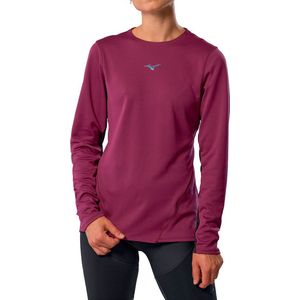 Mizuno - Tech Thermal Charge - Long Sleeve Tee - Donkerpaars - Dames
