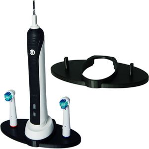 Tandenborstelhouder - Zwart - 2 Borstelhouders - Tandenborstelhouders - Tandenborstel Houder - Electrische Tandenborstelhouder