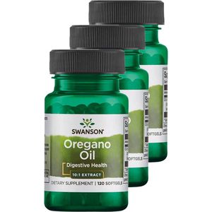 Swanson | Oregano Oil | 120 Softgels | 3 stuks | 3 x 120 softgels