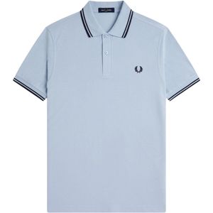 Fred Perry - Polo Twin Tipped M3600 - Lichtblauw - Heren Poloshirt