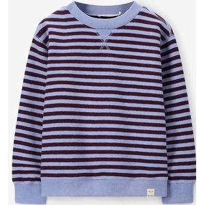 Sissy-Boy - Lichtblauwe Gestreepte Sweater - Lange Mouwen - Hoge Halslijn