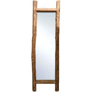 Spiegel - staande spiegel - houten spiegel - boomstam omlijsting - by Mooss - Hoog 200cm