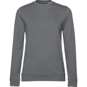 Sweater 'French Terry/Women' B&C Collectie maat L Elephant Grey