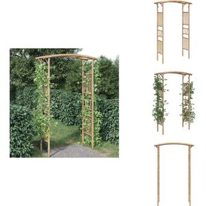 vidaXL Rozenboog - Rozenbogen - Terrasboog - Tuinboog - Rozenboog 118x40x187 cm bamboe
