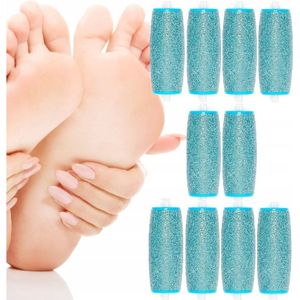 10 x vijlroller inzetstukken voor gladstrijken -Fijnkorrelige hoofden- Vervangers voor Scholl Velvet Smooth Diamantvijlen - hoge kwaliteit = Super effectief - Eeltverwijderaar - Replacement Roller Heads - Spare Heads - Skin Scrub