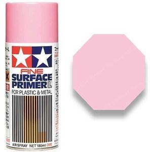 Tamiya 87146 Fine Surface Primer Pink - Acryl Spray - 180ml Verf spuitbus