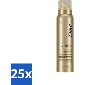 Dove DermaSpa - Zelfbruiner - Tanning Mousse - Medium-Dark - 150 ml - Bulkverpakking - 25 stuks