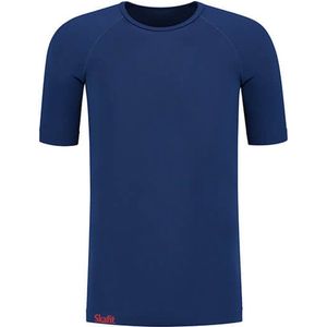 Skafit Casual heren ondershirt maat S - navy - ademend - antibacterieel - stretch - platte naden - extra lengte